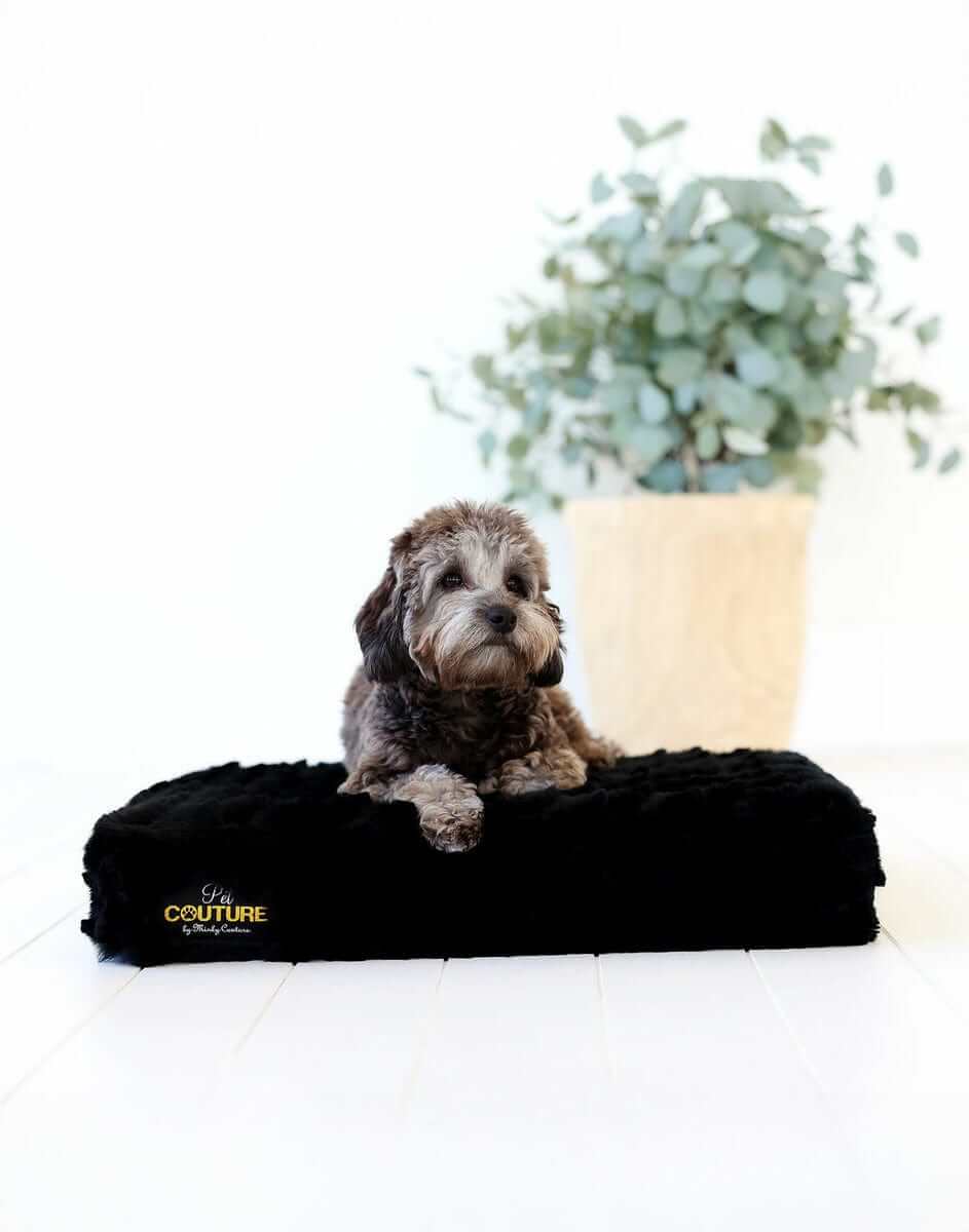 Black Crinkle Pet Crate Pad COVER ONLY - Image 2