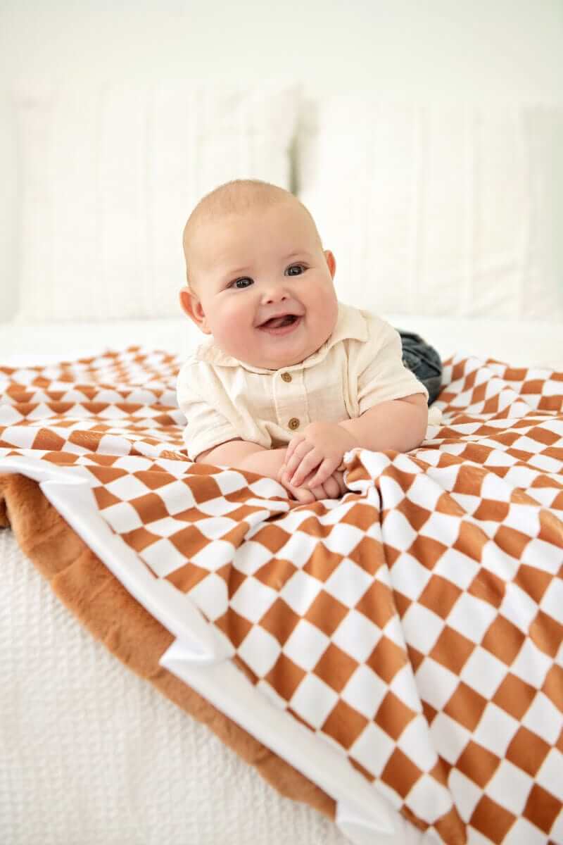 Checkered Copper Blanket - Image 2