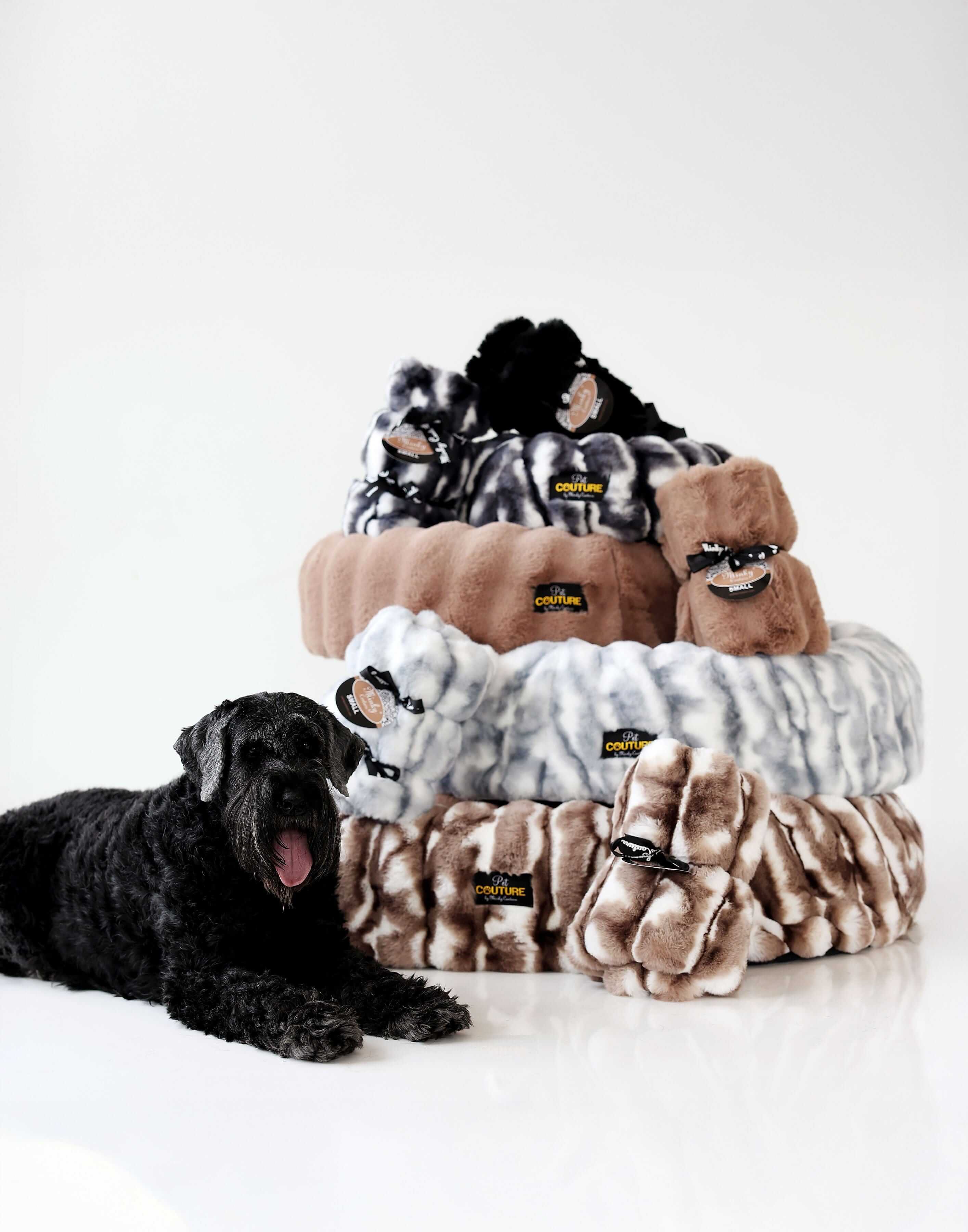 Cloudy Day Black Pet Blanket - Image 7