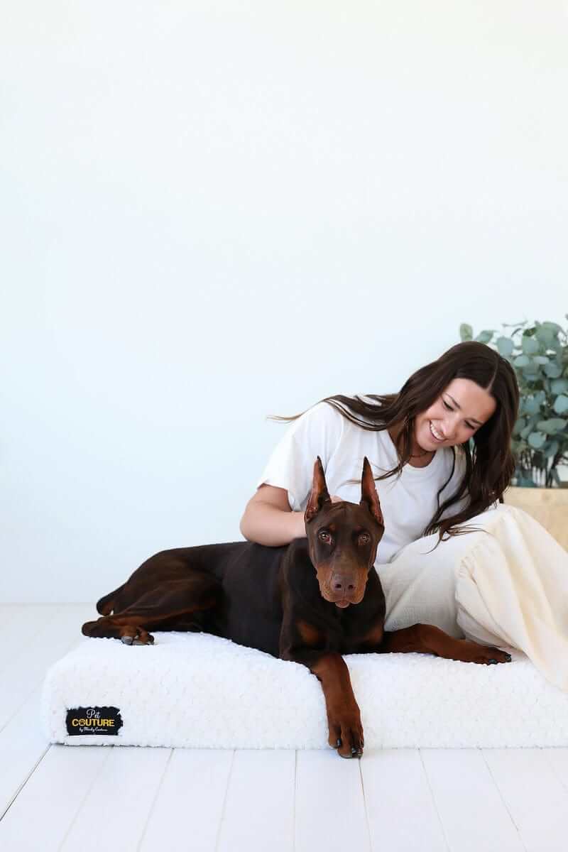 Cream Honeycomb Pet Crate Pad COVER ONLY - Image 3