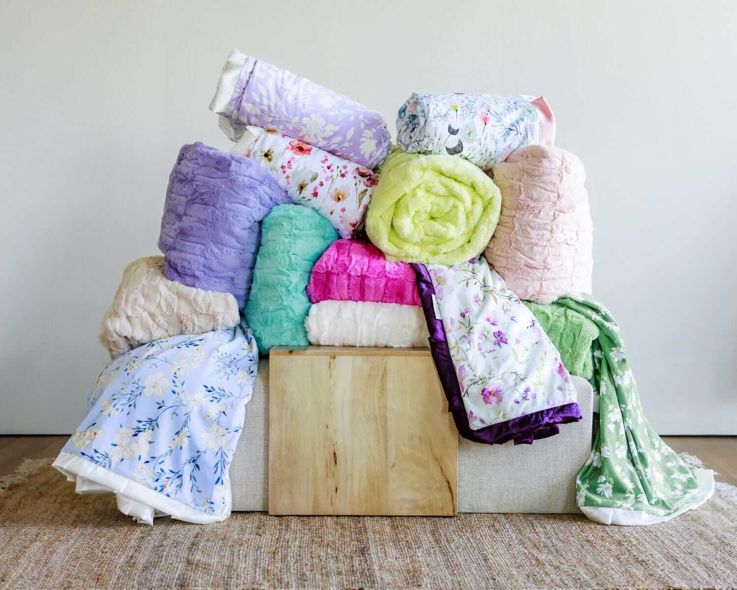 Dusty Plum Wildflower Blanket - Image 4