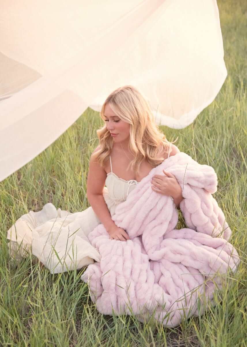 Hugs Bashful Pink Blanket - Image 4