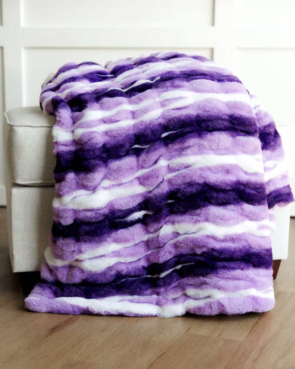 Hugs Swirl Violet Blanket - Image 2
