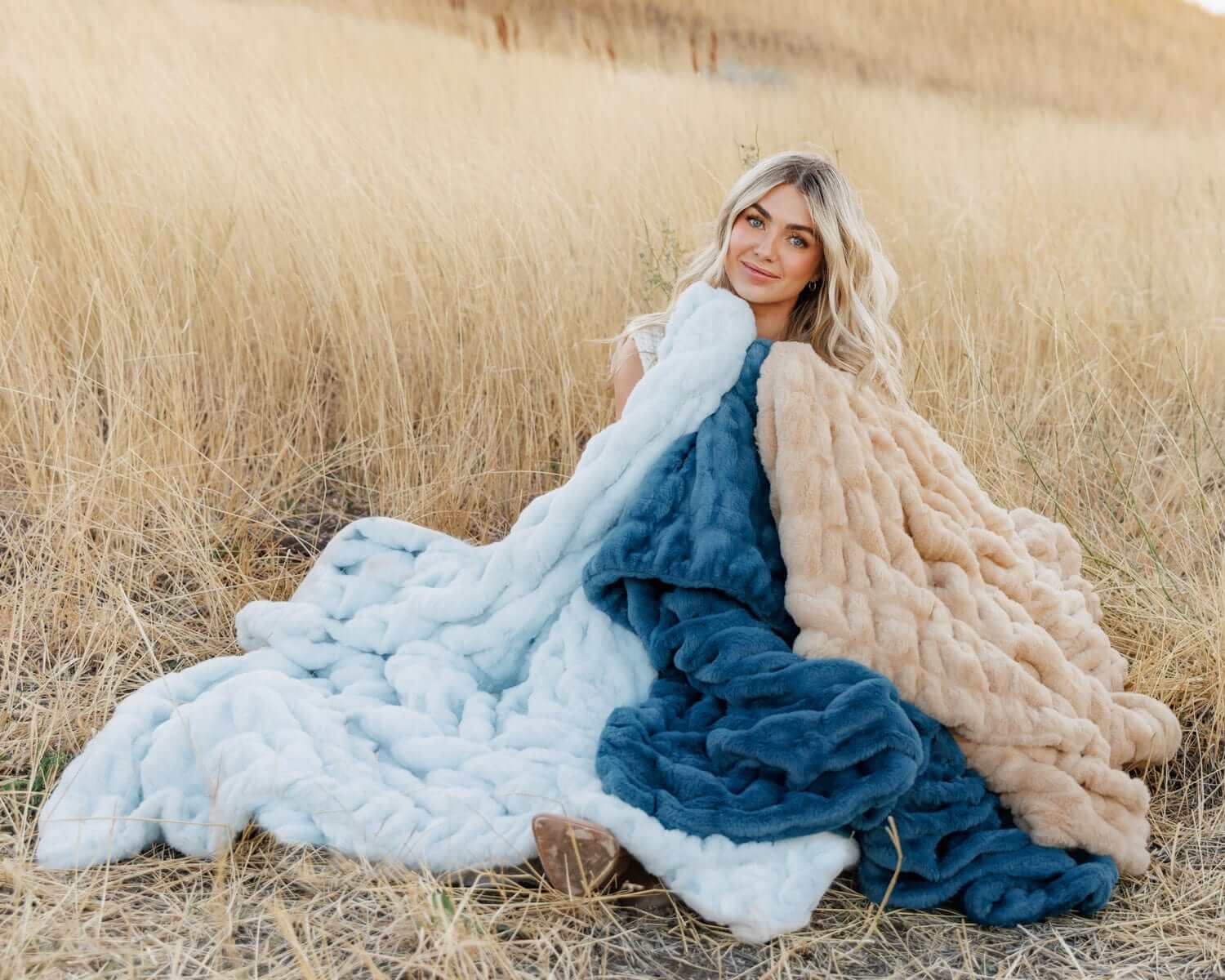 Hugs Toasted Marshmallow Blanket - Image 5