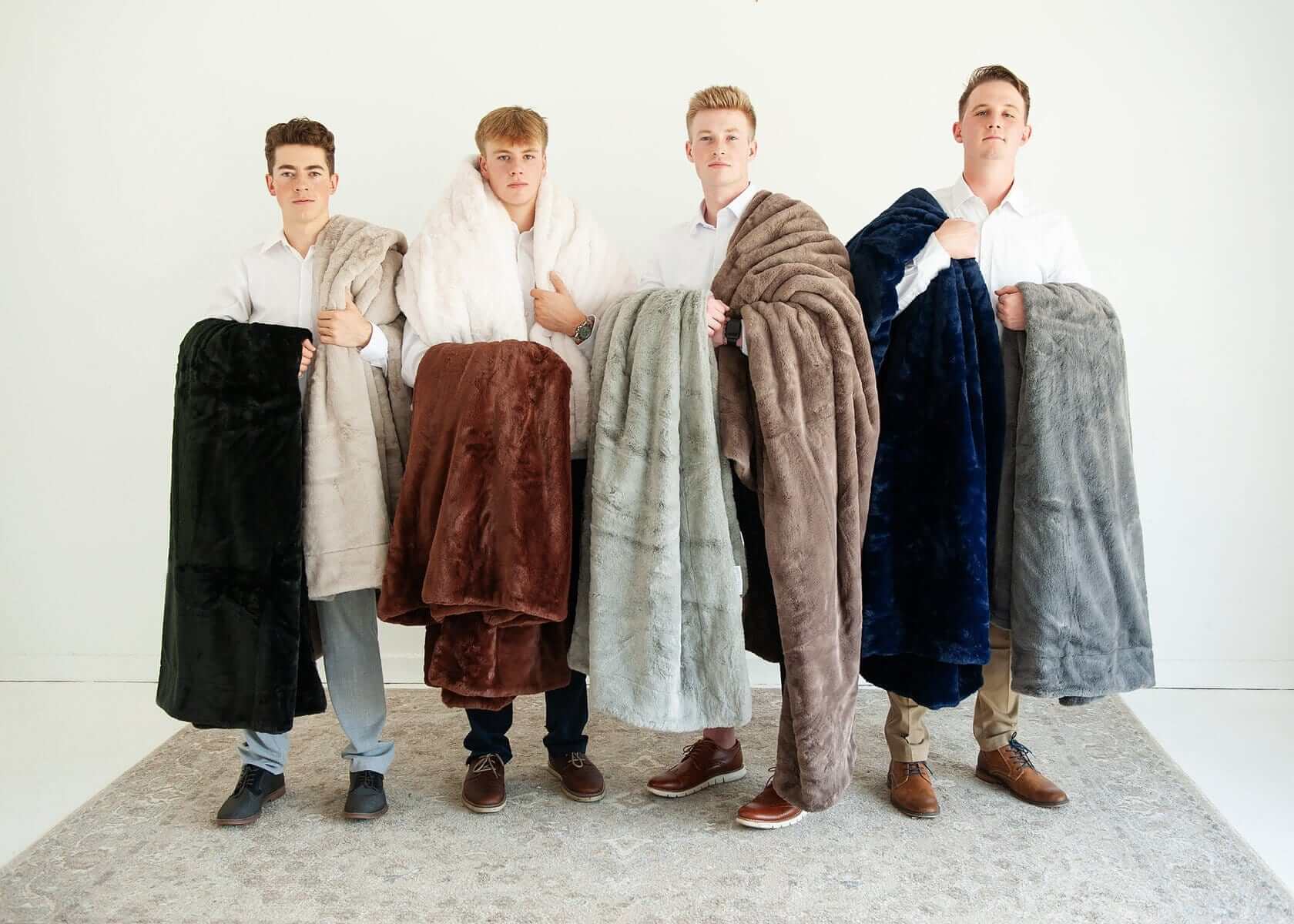 Lush Steel Gray Blanket - Image 5