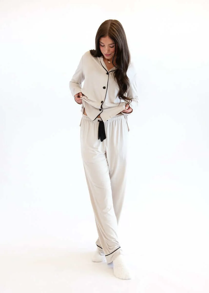 Middle of the Night Button Up - Ancient Scroll