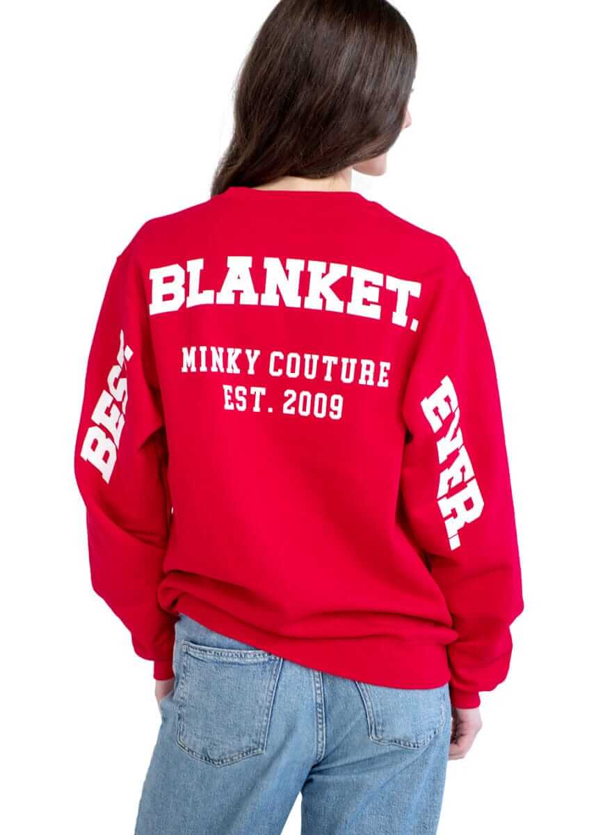 Minky Couture Sweatshirt - Hugs Red