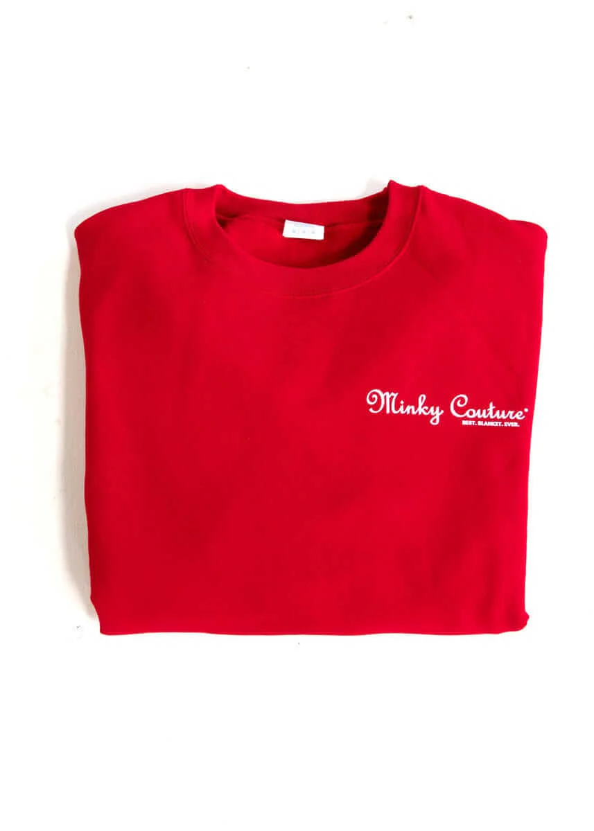 Minky Couture Sweatshirt - Hugs Red - Image 2