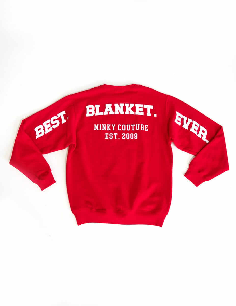 Minky Couture Sweatshirt - Hugs Red - Image 4