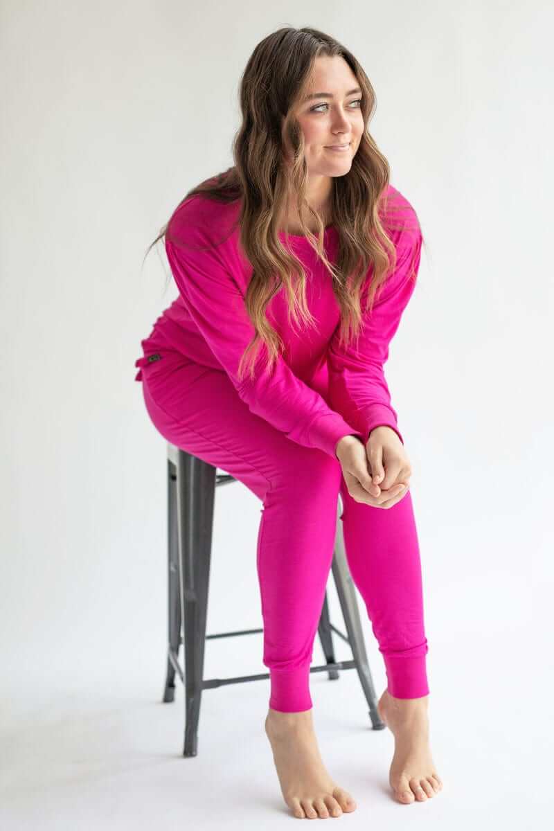 Must be Bamboo Pajamas - Hot Pink - Image 3