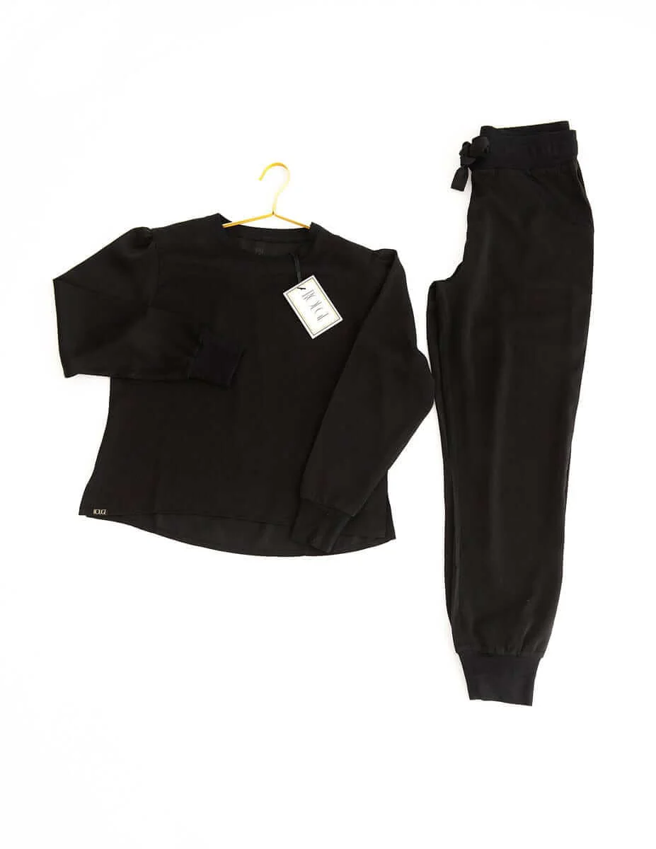 Must be Satin Pajamas - Black - Image 9