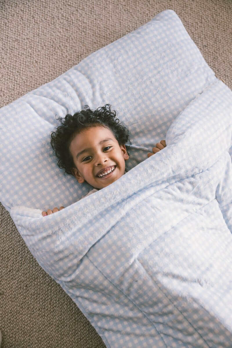 Sleeping Bag - Dusty Blue Gingham - Image 4