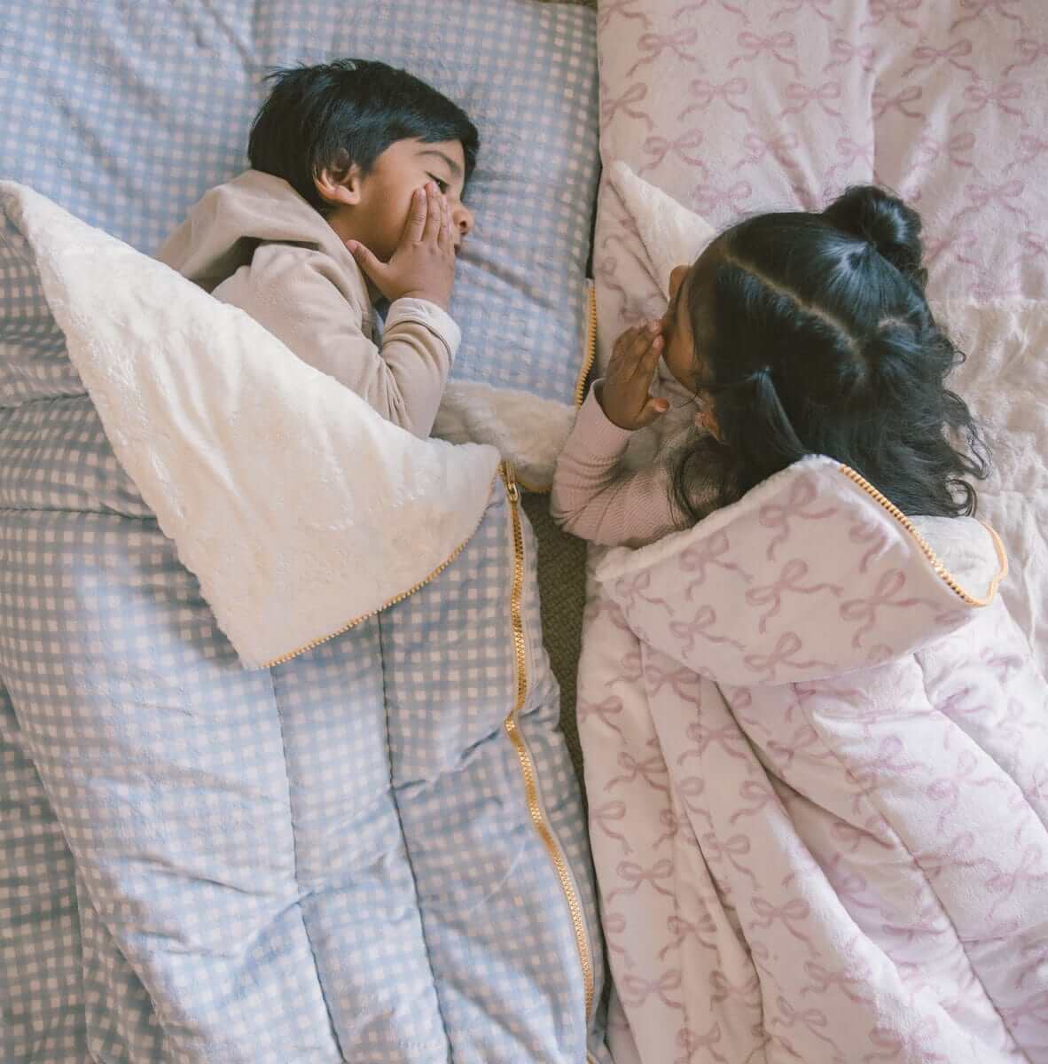 Sleeping Bag - Dusty Blue Gingham - Image 5