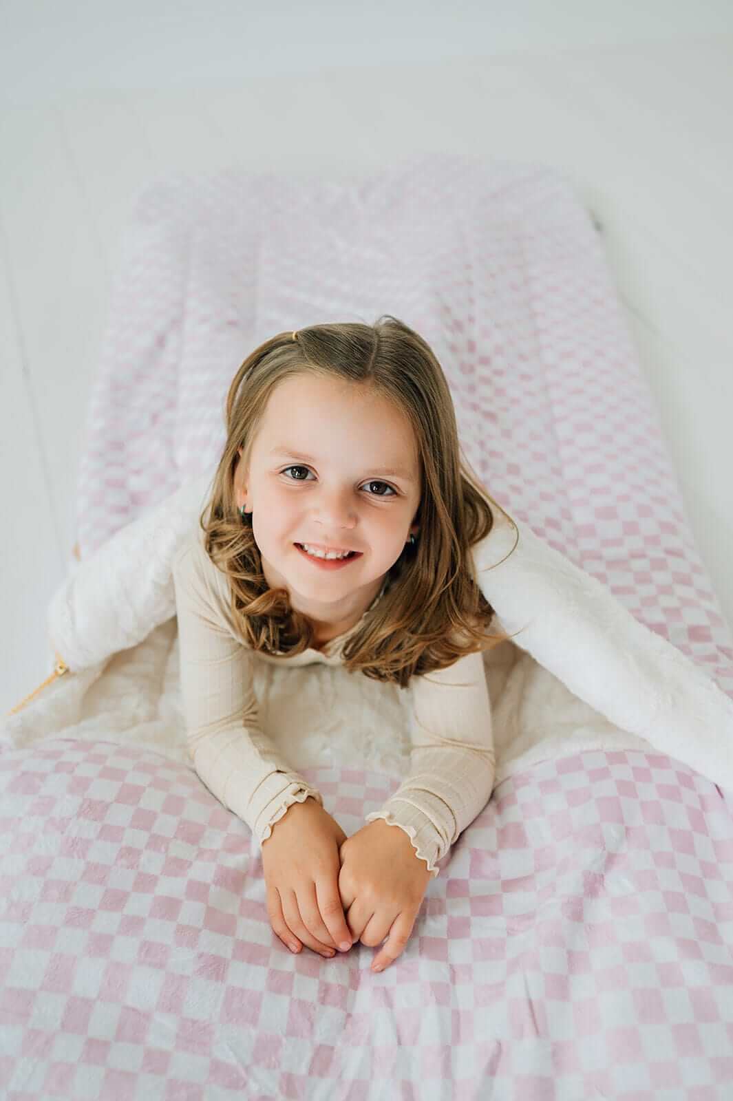 Sleeping Bag - Pink Check - Image 3