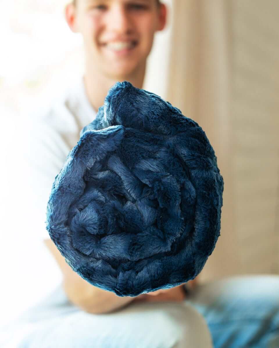 Sorbet Navy Blanket - Image 5