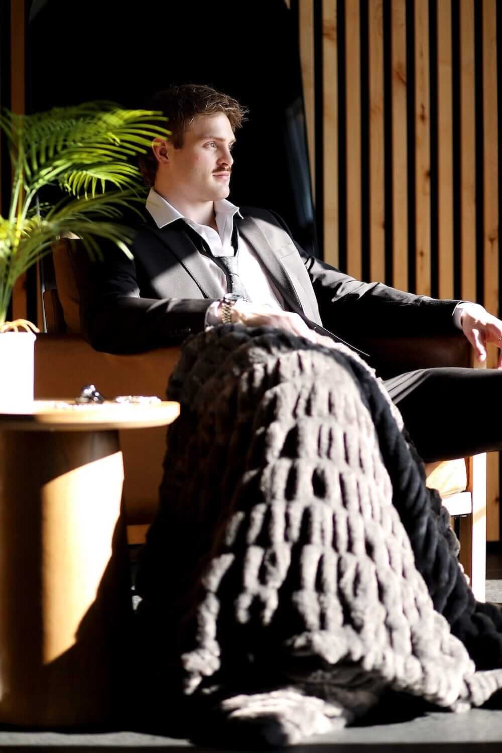 Walker Kessler Biggest Hugs Charcoal Blanket - Image 5