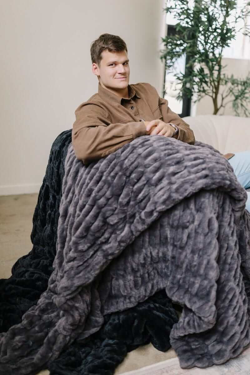Walker Kessler Biggest Hugs Charcoal Blanket - Image 7